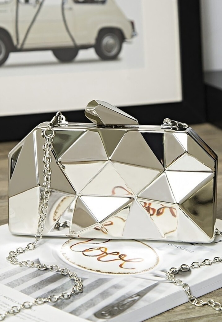 Kleine Metallic Clutch