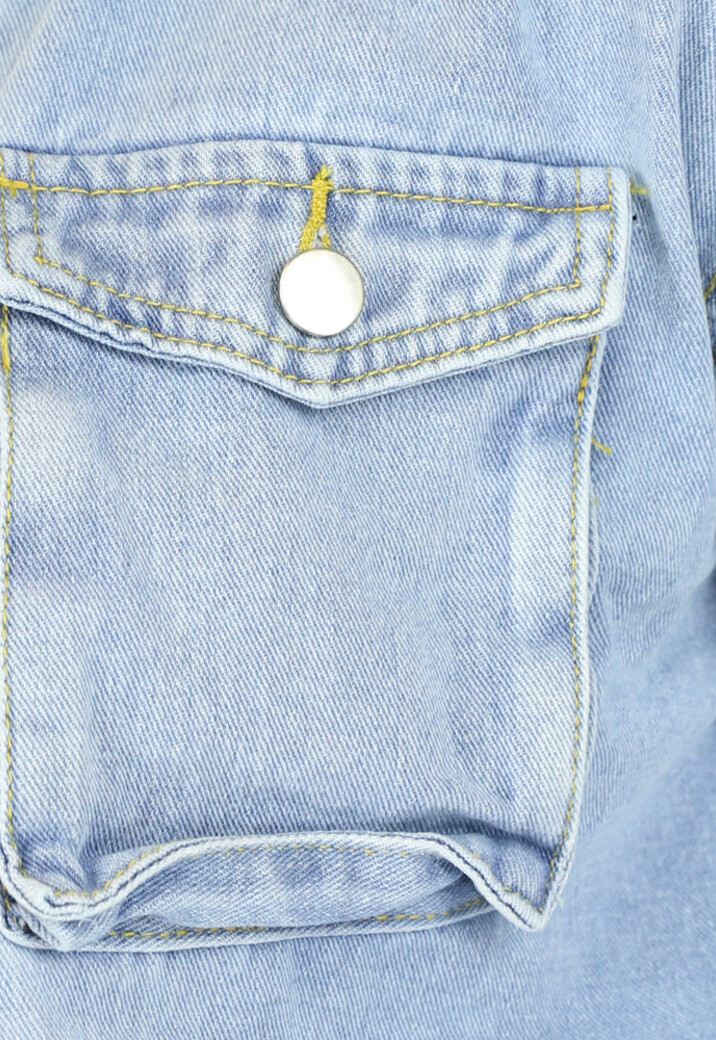 Basic Lichtblauw Spijkerjasje