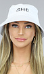 BF2023 Witte She Bucket Hat