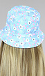 Blauwe Bloemen Bucket Hat