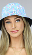 Blauwe Bloemen Bucket Hat