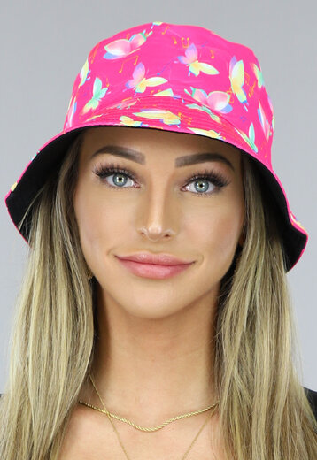 OP=OP.14.AV Roze Vlinder Bucket Hat