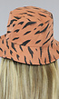 Rode Dubbelzijdige Bucket Hat met Print