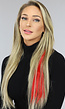 Clip in Haarextension Rood
