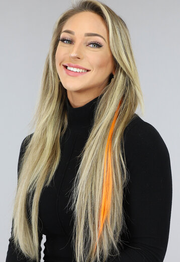 Clip in Haarextension Oranje