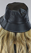 Lederlook Bucket Hat met Ketting