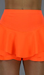 Geplooide Neon Oranje Skort