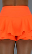 Geplooide Neon Oranje Skort