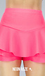 Geplooide Neon Roze Skort