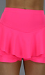 Geplooide Neon Roze Skort