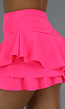 Geplooide Neon Roze Skort