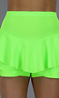 Geplooide Neon Groene Skort