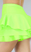 Geplooide Neon Groene Skort