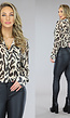 See-Trough Leopard Blouse