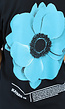 Zwart Oversized Flower T-Shirt