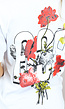 Wit Oversized Future T-Shirt met Bloemenprint