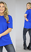 Royaal Blauw Basic Oversized T-Shirt