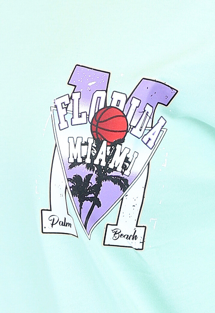 Mint Oversized Basketbal T-Shirt