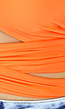 Kruisbare Oranje Top