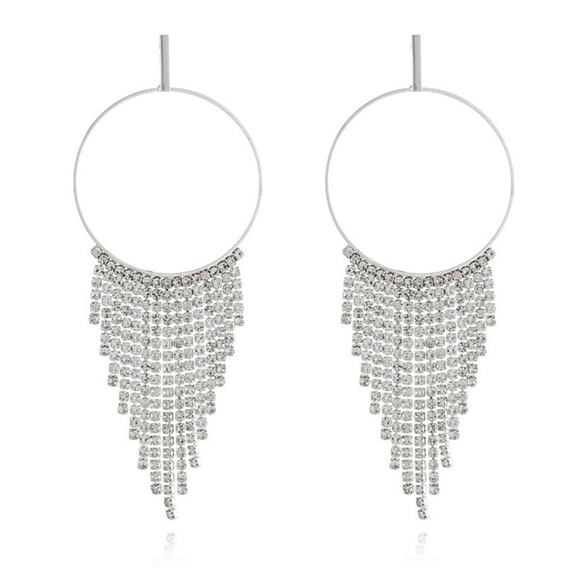 MAYJOYDIY 10 stuks bloem strass knoppen - 21 mm zilveren