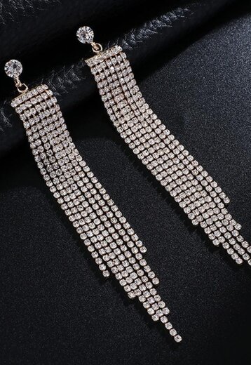 Gouden Waterval Oorbellen