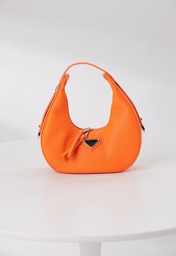 ORANJE-F Ronde Oranje Lederlook Tas