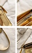 Gouden Verstelbare Metallic Schoudertas