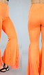 Oranje Flair Legging met Mesh