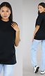 Zwart Basic Oversized T-Shirt