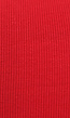 Rode Rib Bodysuit met Uitsnede