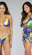 Sexy Jungle Print Bikini Set met Cover Up Jurk