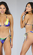 Sexy Jungle Print Bikini Set met Cover Up Jurk