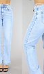 High Waist Flared Jeans met Glitter Strass