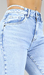 High Waist Flared Jeans met Glitter Strass