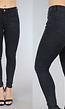 Zwarte Mid Waist Skinny Jeans