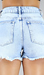 Denim Ripped Mid Waist Short