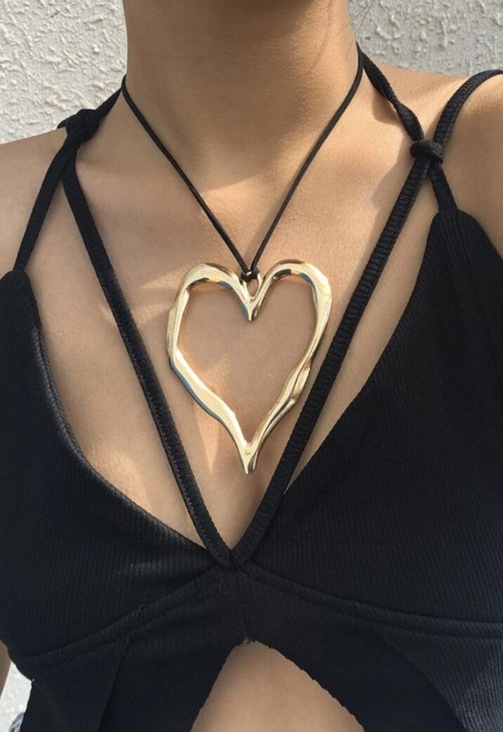 Groot Hart Ketting Goud