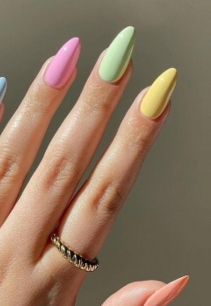 Pastel Multicolor Kunstnagels