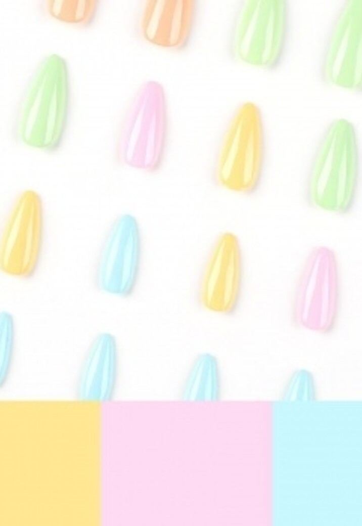 Pastel Multicolor Kunstnagels