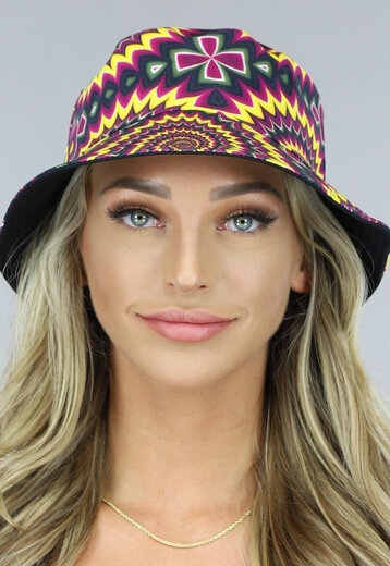 BF2023 Gele Bucket Hat met Space Print