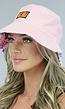 Dubbelzijdige Roze Bucket Hat met Print
