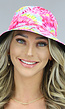 Drukke Roze Tie Dye Bucket Hat