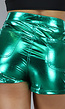 Groene Metallic Short