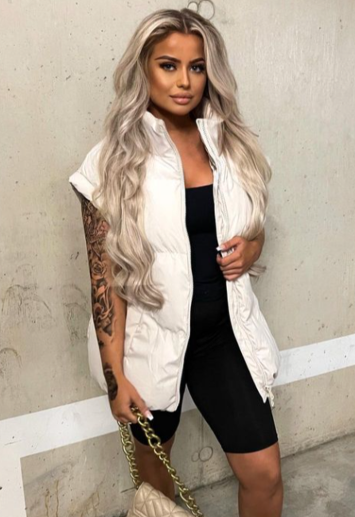 Oversized Bodywarmer Crème