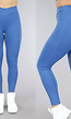 Blauwe Sportlegging met Scrunch en Zakken