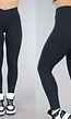 Zwarte Sportlegging met Scrunch en Zakken