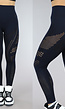 Zwarte Sportlegging met Fishnet Detail