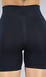 Zwarte Sport Short met Scrunch