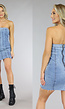 Strapless Denim Jurkje