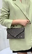 Antraciet met Strass Bedekte Clutch